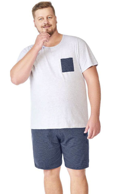 Pijama Plus m/c com bolso