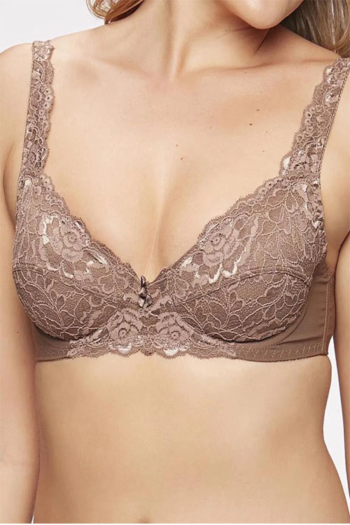 Sutiã W Classic Soft Taça - B - 44, 196-Mascavo