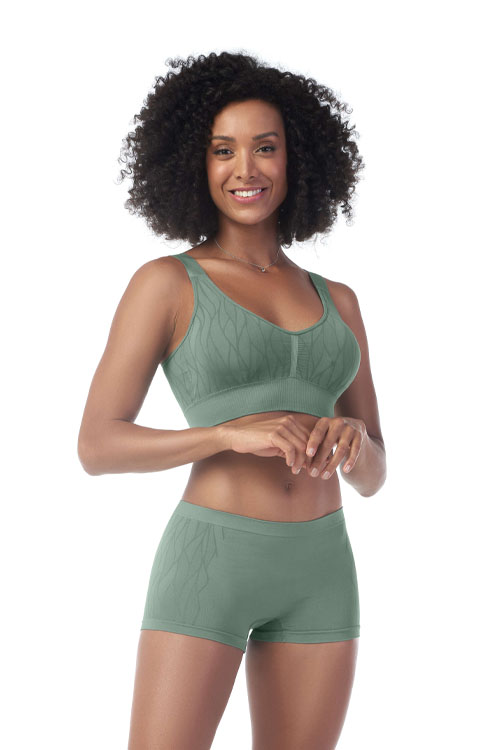 Calcinha Boxer Jacquard