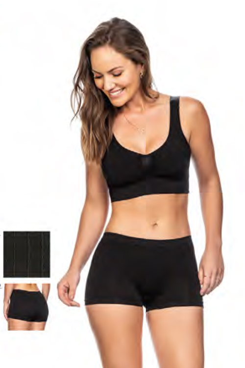 Calcinha Boxer Jacquard