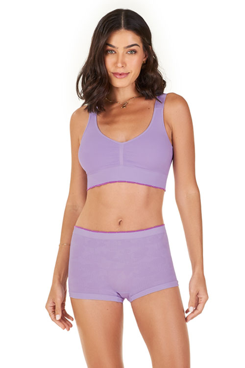 Calcinha Boxer Jacquard