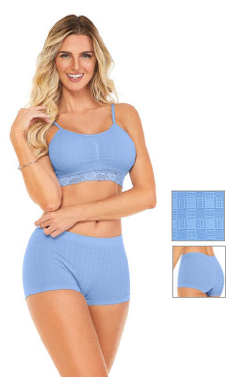 Calcinha Boxer Jacquard