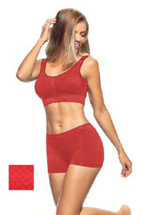 Calcinha Boxer Jacquard