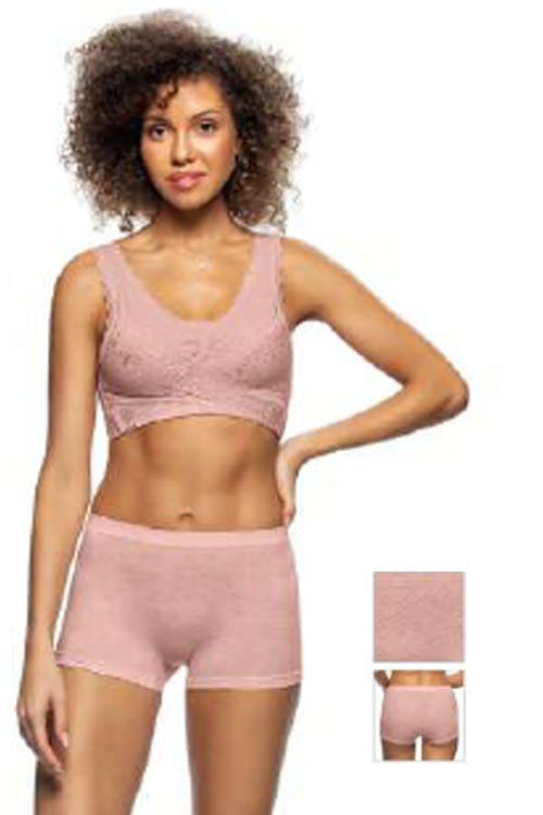 Calcinha Boxer Jacquard