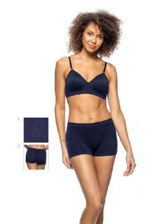 Calcinha Boxer Jacquard