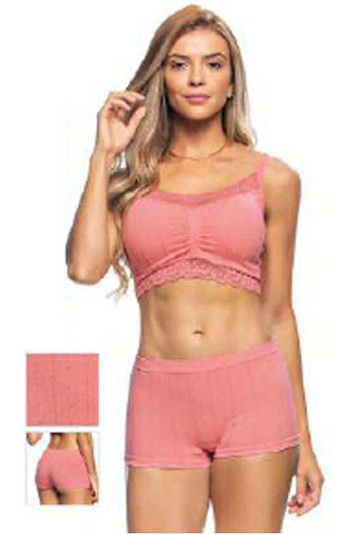 Calcinha Boxer Jacquard