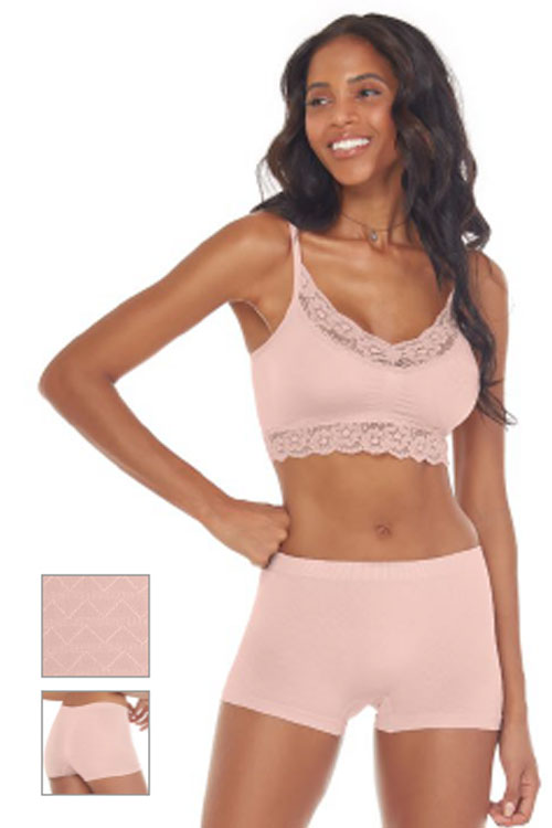 Calcinha Boxer Jacquard