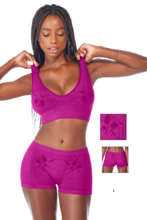 Calcinha Boxer Jacquard