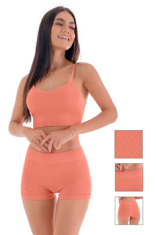 Calcinha Boxer Jacquard