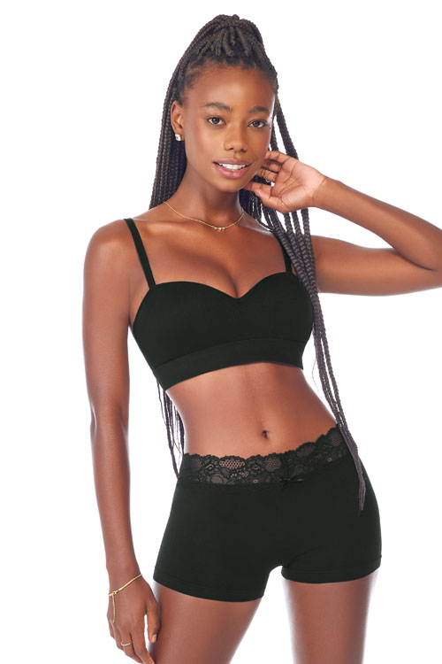 Calcinha Boxer Com renda