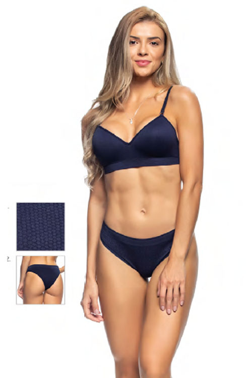 Calcinha tanga jacquard
