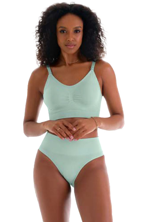 Calcinha Tanga Cós Alto sem Costura 