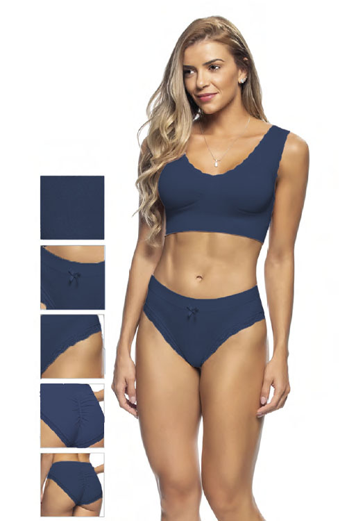 Calcinha Biquíni Anatômica com renda sem costura