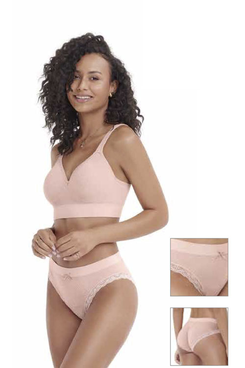 Calcinha Biquíni Anatômica com renda sem costura