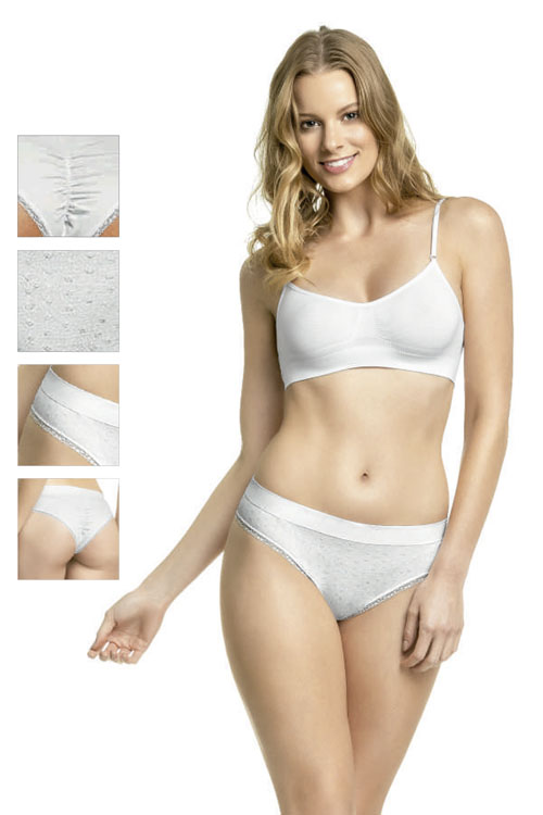 Calcinha Biquíni Anatômica com renda sem costura