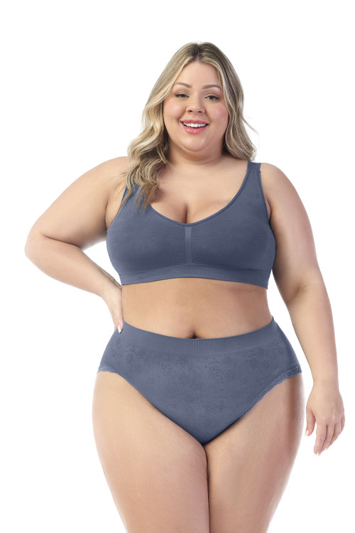 Calcinha Biquíni Anatômica Jacquard sem costura