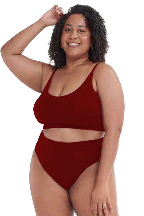 Calcinha Tanga Plus Jacquard sem Costura