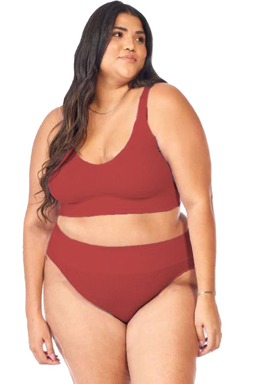 Calcinha Tanga Plus Jacquard sem Costura