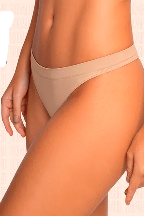 Kit 3 Calcinhas Fio Dental Hoahi Algodão Sem Costura